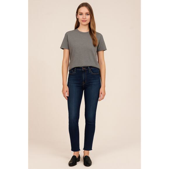 MOTHER SZ 25 The Stunner Fray Denim Jeans Wash Roasting Nuts $228 - Picture 1 of 7